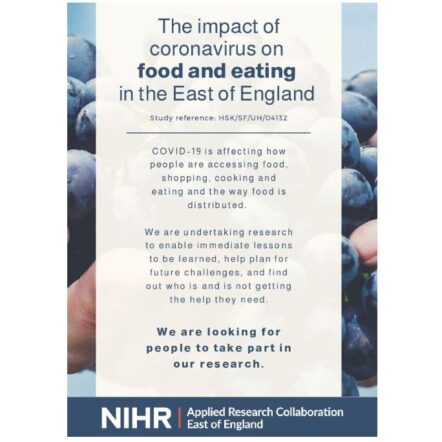 NIHR ARC East of England - Covid19 Food Study Flyer