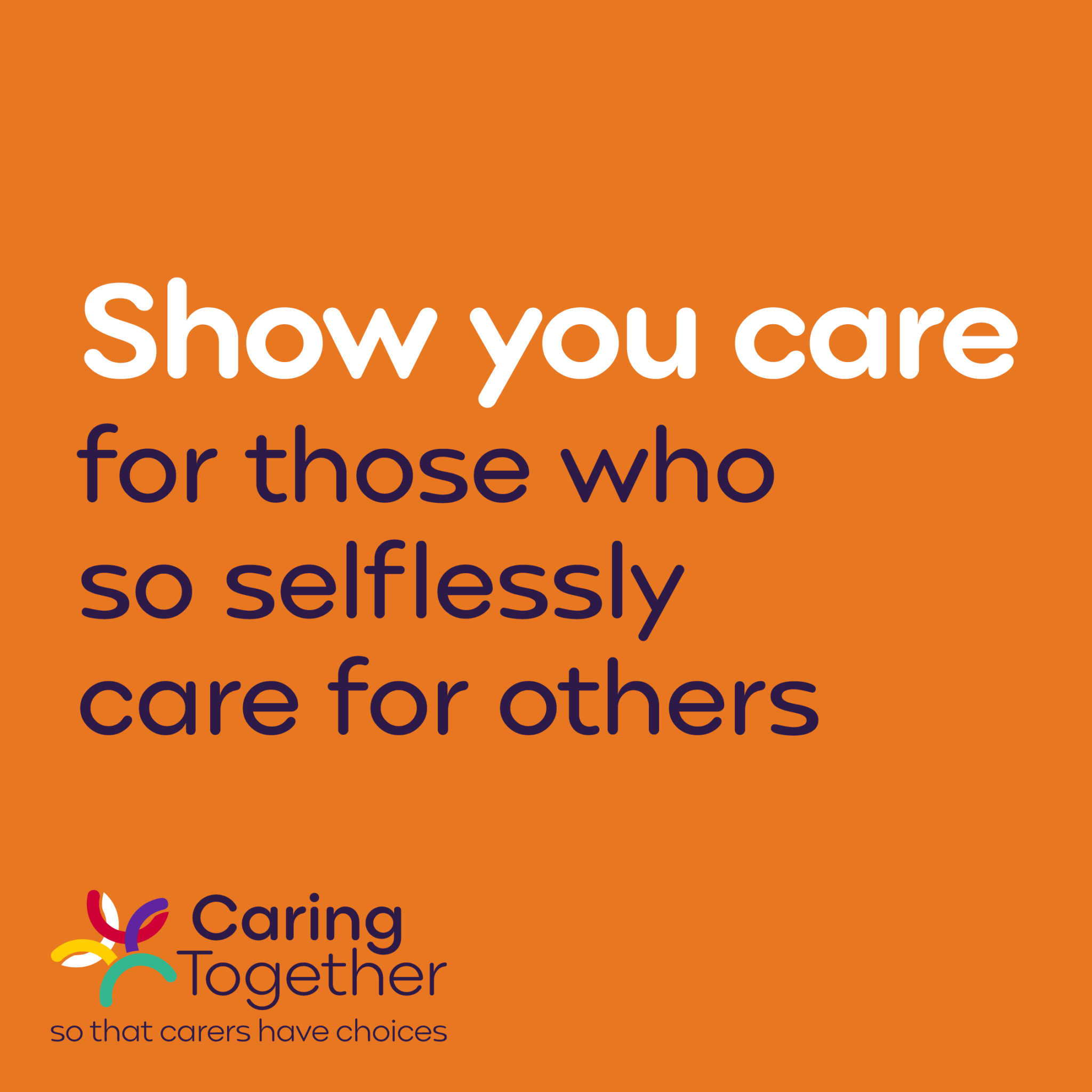 Show a carer your support today with a donation - Caring Together Charity