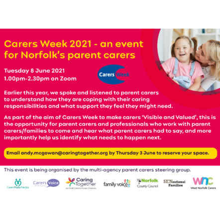 Norfolk Parent Carers Carers Week event