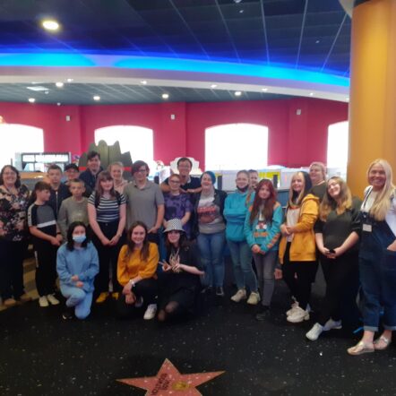 Group of young carers at bowling activity