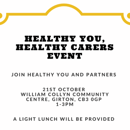 Healthy You Healthy Carers event