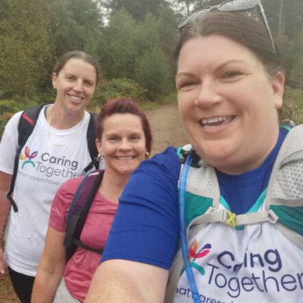 Ruth, Maxine and Lizzie on training walk for three peaks challenge