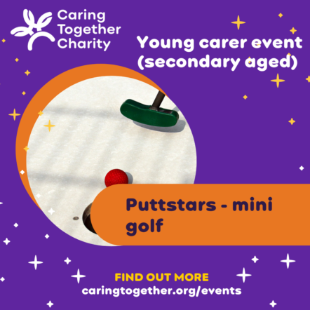 Young carer event Puttstars mini golf
