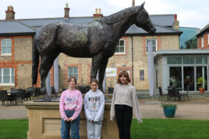 Young carers at the National Horse Racing Museum in Newmarket