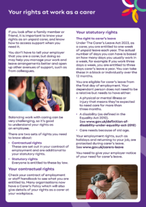 Your rights as a working carer fact sheet